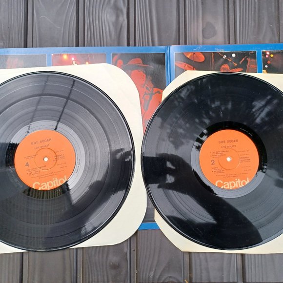 Vintage Bob Seger And The Silver Bullet Band "Live Bullet"  Vinyl Record - Picture 2 of 9